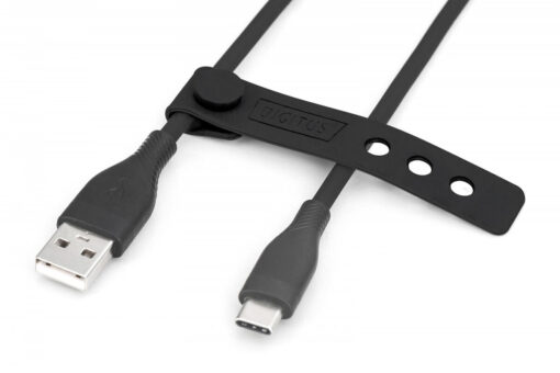 Digitus USB 2.0 USB-C male - USB-A / USB-C 0.5m (AK-300340-005-S) - Image 3