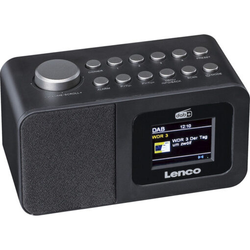 Lenco CR-625BK Επιτραπέζιο Ραδιόφωνο Επαναφορτιζόμενο DAB+ Μαύρο