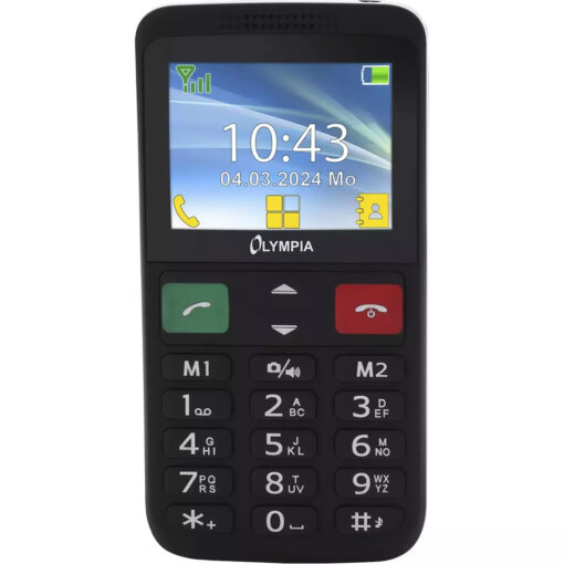 Olympia Lux Dual SIM Κινητό με Μεγάλα Κουμπιά Μαύρο - Image 4
