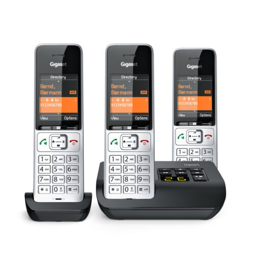 Gigaset Comfort 500A Trio με Ελληνικό Μενού Ασημί - Image 5