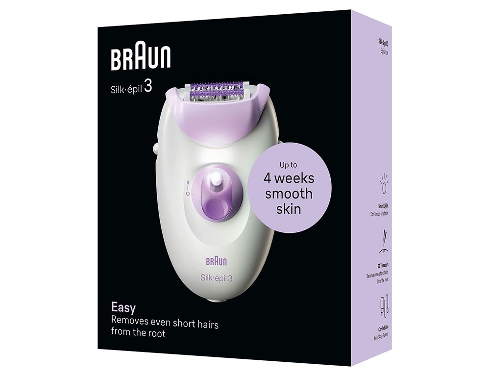 Braun Silk-Epil 3 Αποτριχωτική Μηχανή Epilator για Σώμα & Μπικίνι SE3000 - Image 4