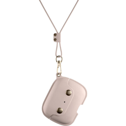 Woodcessories Aircase Airpod Pro Leather Necklace Case Old Rose
