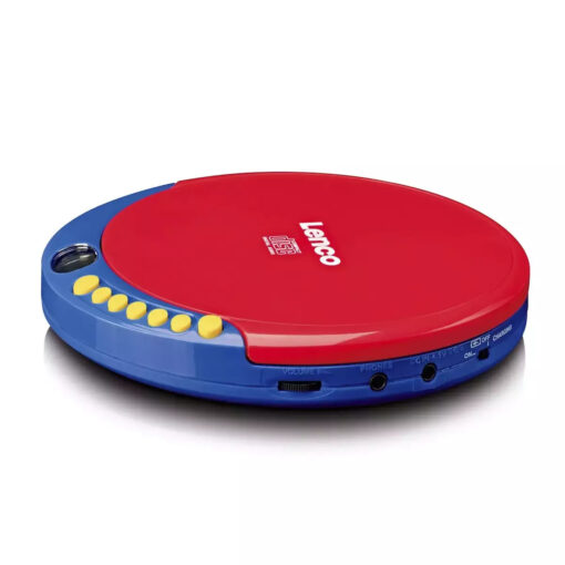 Lenco Φορητό Ηχοσύστημα CD-021KIDS με CD σε Κόκκινο Χρώμα - Image 4