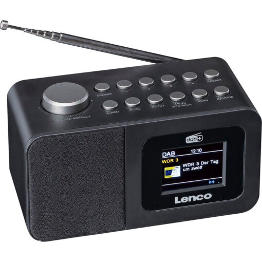 Lenco CR-625BK Επιτραπέζιο Ραδιόφωνο Επαναφορτιζόμενο DAB+ Μαύρο - Image 4