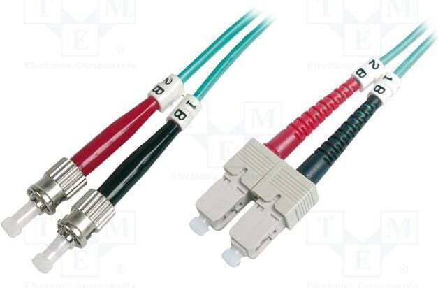 Digitus Καλώδιο Οπτικής Ίνας SC/UPC-SC/UPC 1m Τιρκουάζ - Image 2