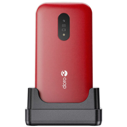 Doro 2820 without Power Supply Dual SIM Κινητό με Κουμπιά Κόκκινο