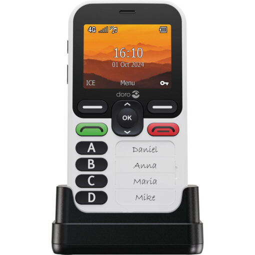 Doro Leva X10 Single SIM Κινητό με Μεγάλα Κουμπιά Λευκό