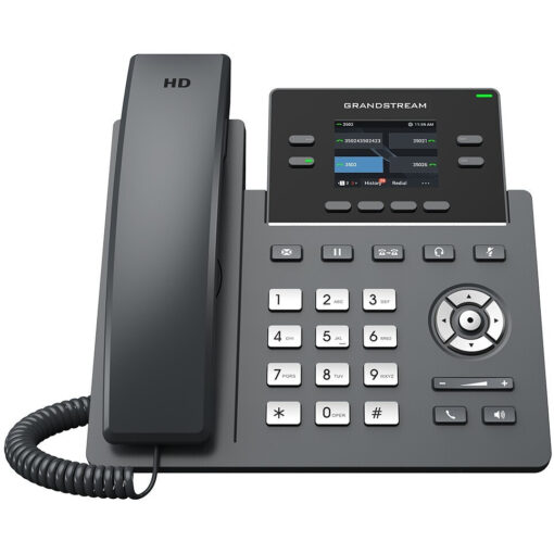 Grandstream GRP2612G Ενσύρματο Τηλέφωνο IP 2 γραμμών Μαύρο - Image 2