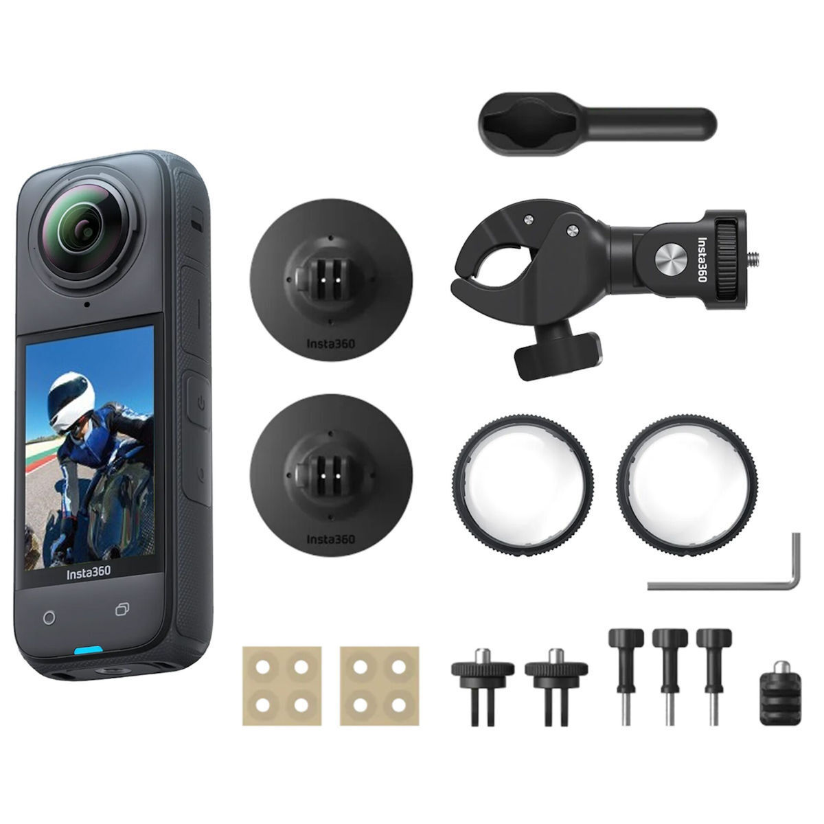 Insta360 X4 8K Λήψης 360° Υποβρύχια Motorrad Bundle