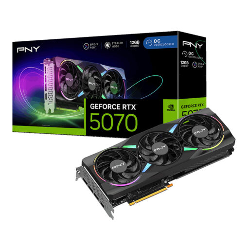 PNY GeForce RTX 5070 12GB ARGB EPIC-X RGB OC Triple Fan