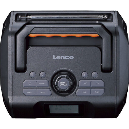 Lenco ODR-160GY Φορητό Ραδιόφωνο Επαναφορτιζόμενο DAB+ με USB Μαύρο - Image 2