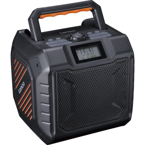 Lenco ODR-160GY Φορητό Ραδιόφωνο Επαναφορτιζόμενο DAB+ με USB Μαύρο - Image 3