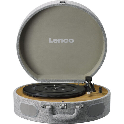 Lenco LS-66GY Βαλιτσάκι Πικάπ με Προενίσχυση και Ενσωματωμένα Ηχεία Γκρι - Image 2