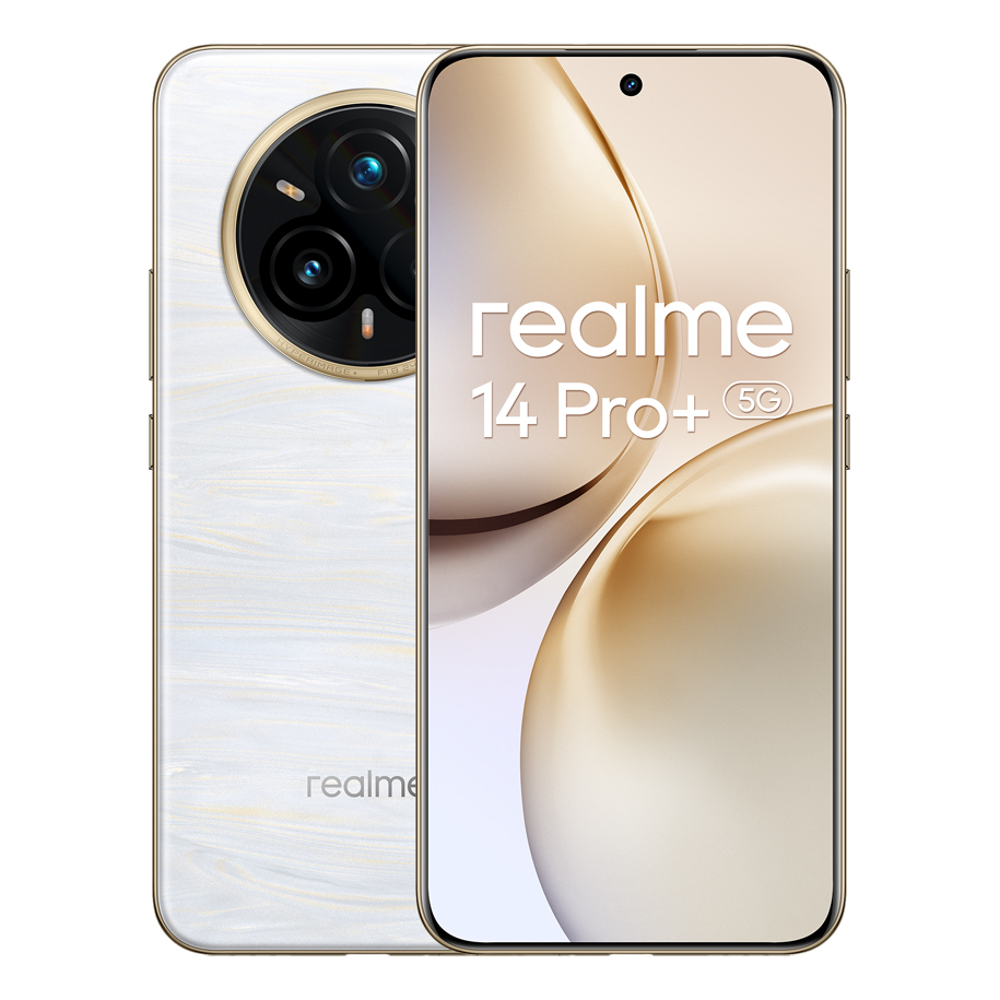 Realme 14 Pro+ 5G Dual SIM (12/512GB) Pearl White - Image 3