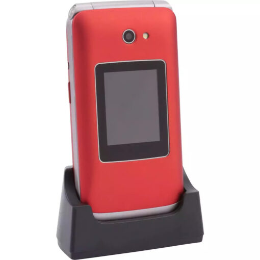 Olympia Vitus Dual SIM Κινητό με Μεγάλα Κουμπιά (Αγγλικό) Κόκκινο - Image 3