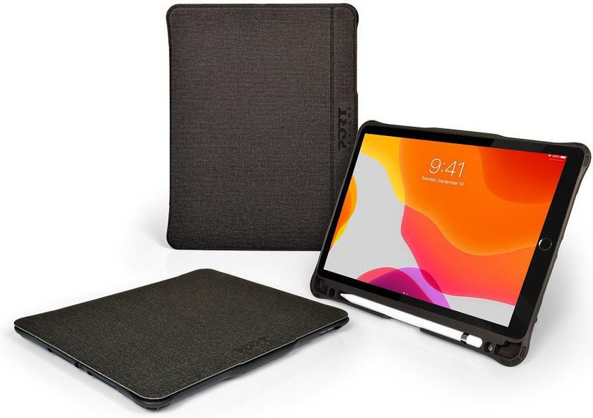 Port Designs Flip Cover Ανθεκτική Μαύρη (iPad 10.2) - Image 2