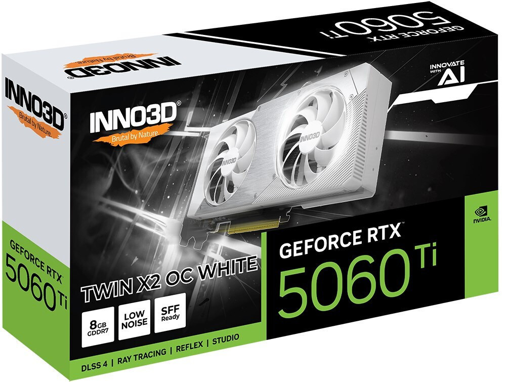 Inno 3D GeForce RTX 5060 Ti 8GB Twin X2 OC White - Image 3