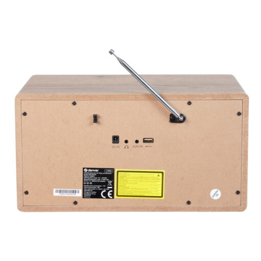 Denver MDA-525LW Retro Επιτραπέζιο Ραδιόφωνο DAB με Bluetooth Καφέ - Image 5