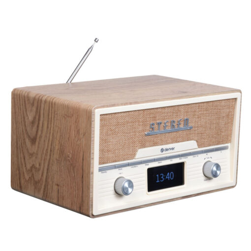 Denver MDA-525LW Retro Επιτραπέζιο Ραδιόφωνο DAB με Bluetooth Καφέ - Image 3