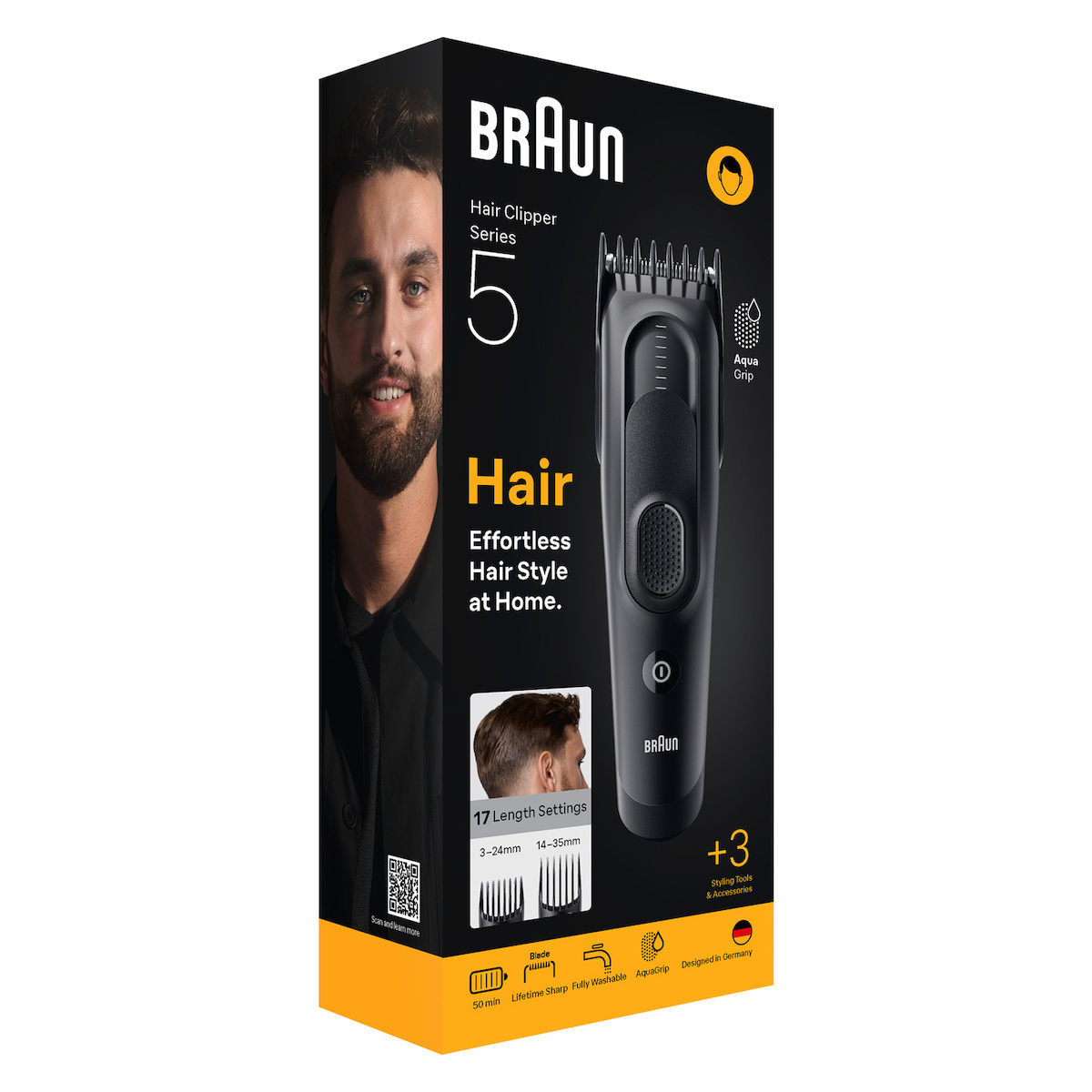 Braun Series 5 Κουρευτική Μηχανή Μαύρη HC5530