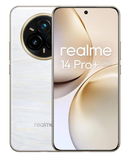 Realme 14 Pro+ 5G Dual SIM (8GB/256GB) Pearl White - Image 3