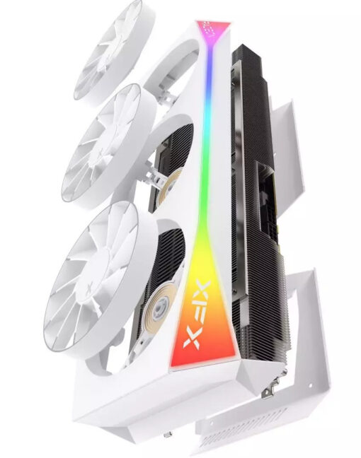 XFX Radeon RX 9070 XT 16GB OC White Magnetic Air Edition RGB - Image 4