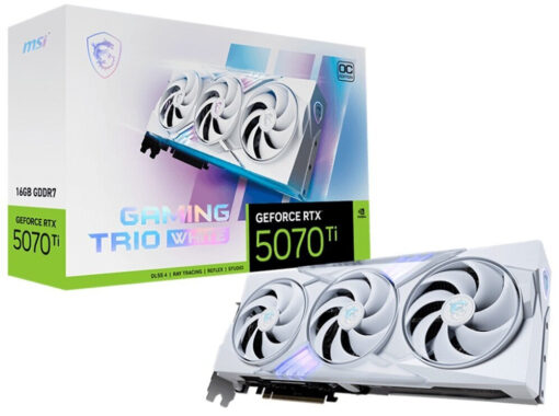 MSI GeForce RTX 5070 Ti 16GB Gaming Trio OC White