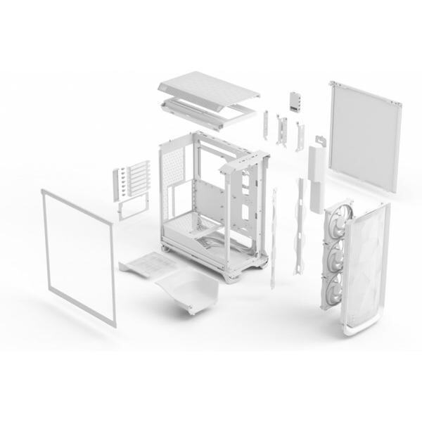 Fractal Design Ambience Pro RGB White TG Clear Tint Gaming Midi Tower με Πλαϊνό Παράθυρο - Image 6