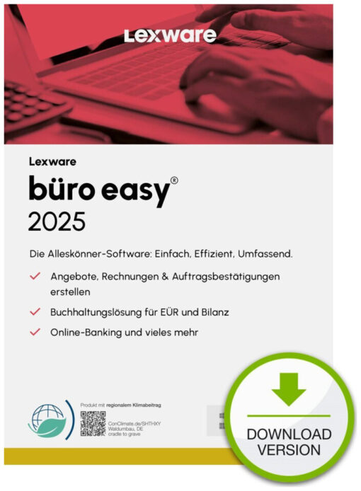 Lexware Esd Γραφείο Εύκολο 2025 Απεριόριστη Διάρκεια Λήψη