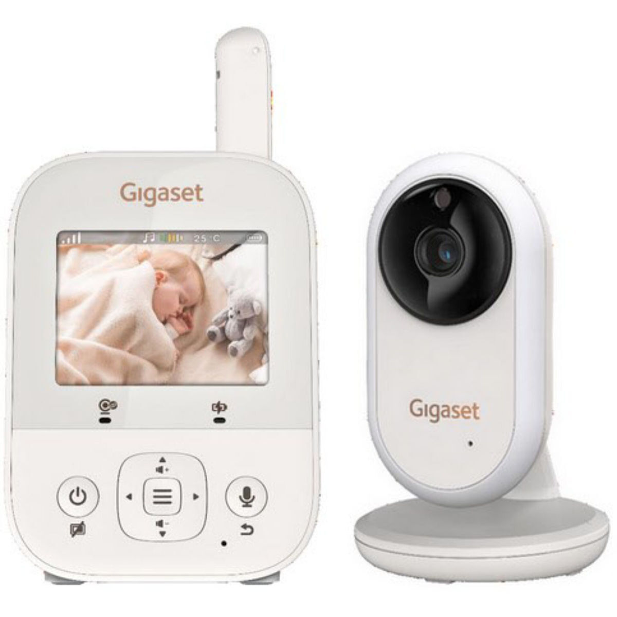 Gigaset Baby 300 Ενδοεπικοινωνία Μωρού με Κάμερα & Οθόνη 2.8" , Αμφίδρομη Επικοινωνία & Νανουρίσματα