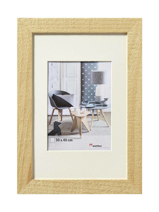 Walther Κορνίζα Ξύλινη 30x40cm με Μπεζ Πλαίσιο