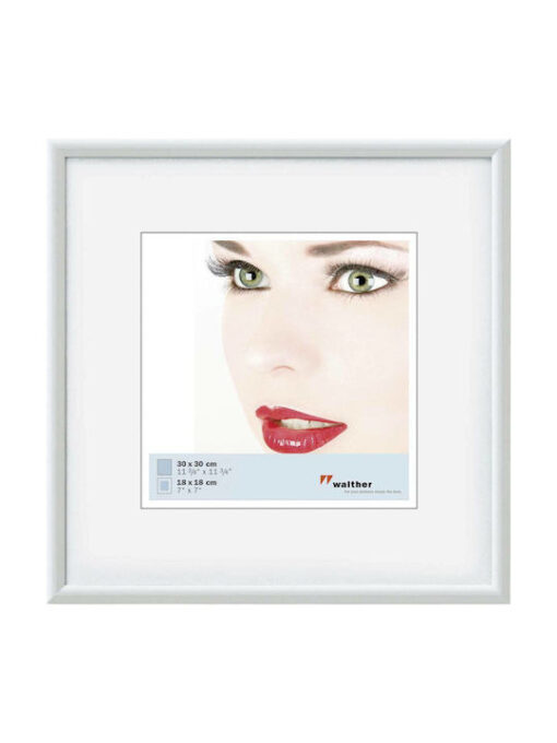 Walther Κορνίζα Πλαστική 30x30cm με Λευκό Πλαίσιο