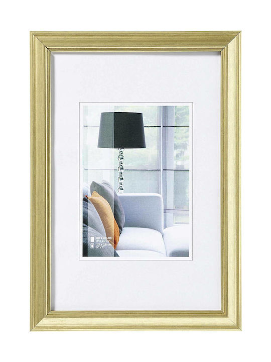 Walther Κορνίζα Πλαστική Lounge 20x30cm με Χρυσό Πλαίσιο