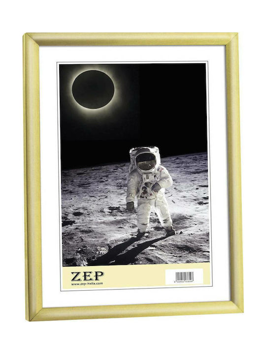 ZEP Κορνίζα Πλαστική 13x18cm με Χρυσό Πλαίσιο