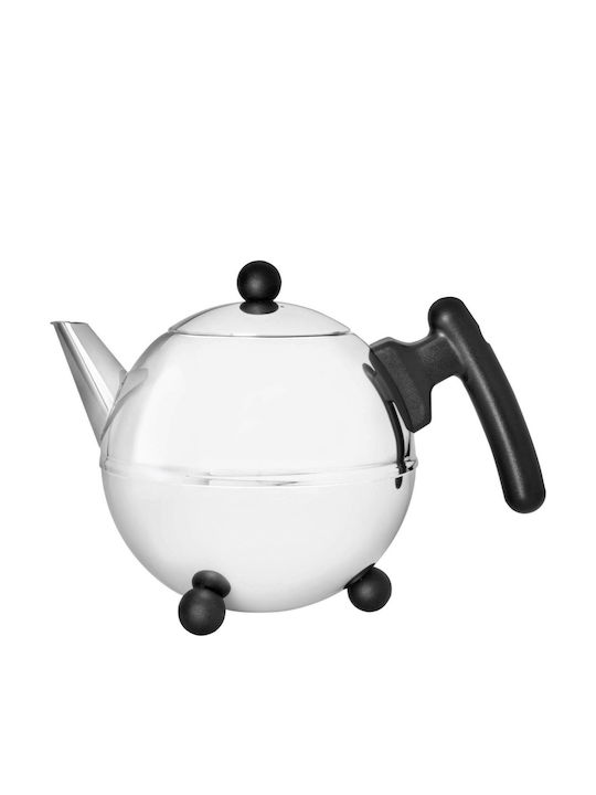 Bredemeijer Tσαγιέρα Bella Ronde Steel / Black Fittings 750ml