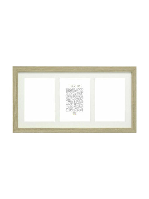 Deknudt Πολυκορνίζα Ξύλινη S66KB3 3 Θέσεων 13x18cm - Image 2