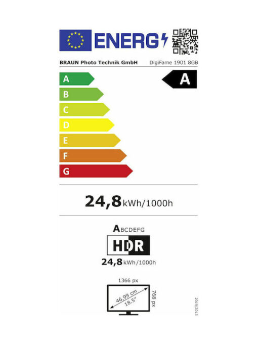 Braun Phototechnik DigiFrame 1901 Ψηφιακή Κορνίζα 18.5" Ανάλυσης 1366x768 με WiFi Μαύρη - Image 3