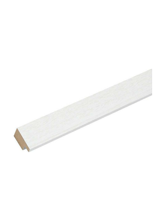Deknudt Κορνίζα Ξύλινη S66KF1 20x30cm με Λευκό Πλαίσιο White - Image 2
