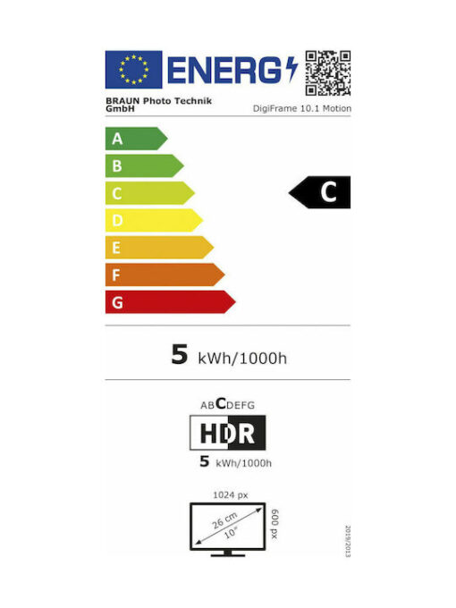 Braun Phototechnik DigiFrame 10.1 Motion Ψηφιακή Κορνίζα LED 10" Ανάλυσης 1024x600 Μαύρη - Image 3