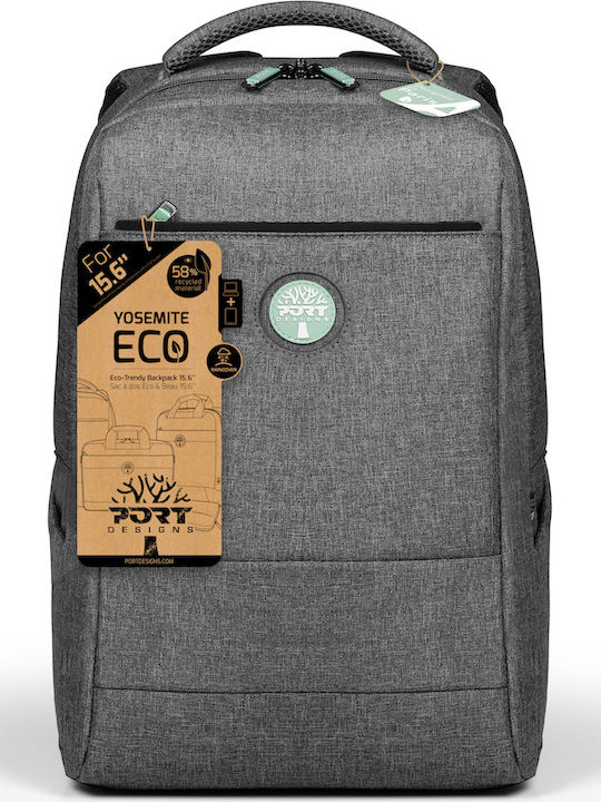 Port Designs Yosemite Eco XL Τσάντα Πλάτης 15.6" Γκρι - Image 6