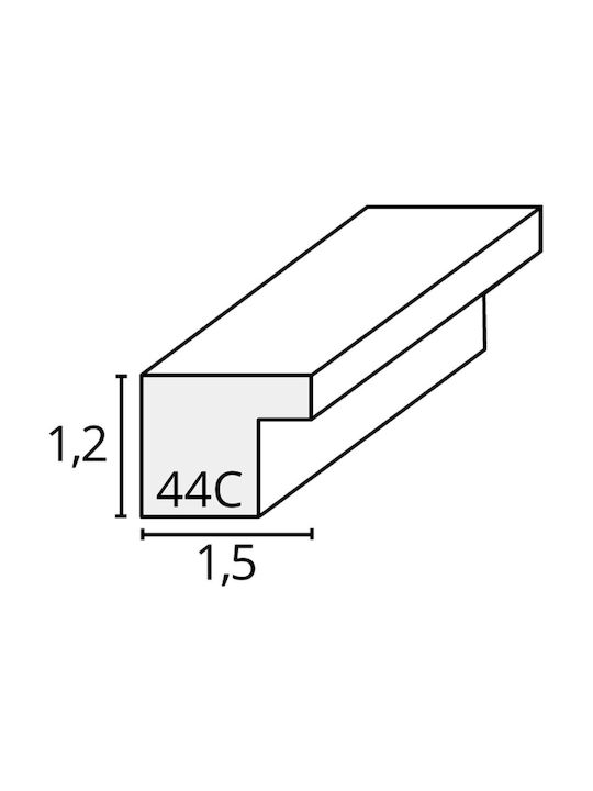 Deknudt S44CD1 Κορνίζα Ξύλινη 40x50cm Silver 6τμχ - Image 2