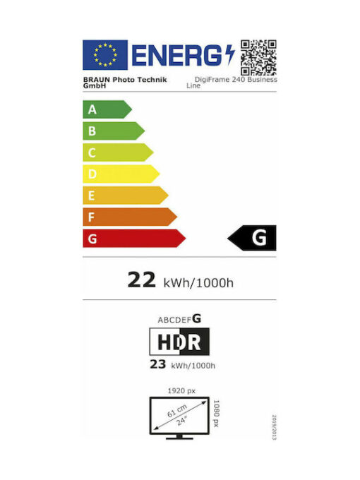 Braun Phototechnik DigiFrame 240 Ψηφιακή Κορνίζα LED 24" Ανάλυσης 1920x1080 Μαύρη - Image 3