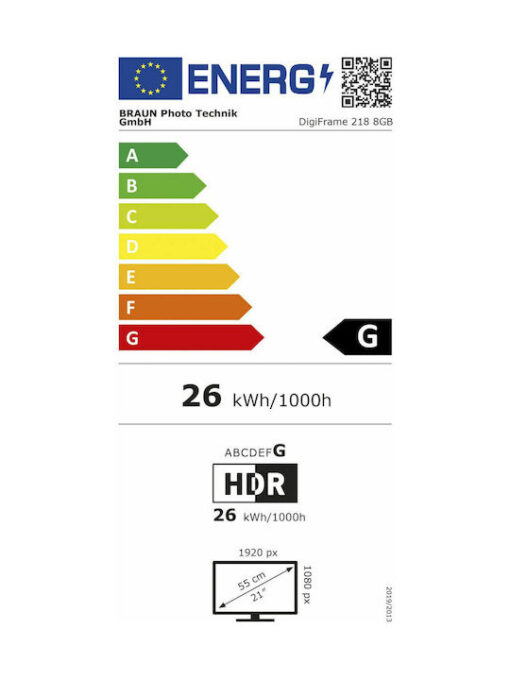 Braun Phototechnik Digiframe 218 Business Line Ψηφιακή Κορνίζα 21.5" Ανάλυσης 1920x1080 Μαύρη - Image 3