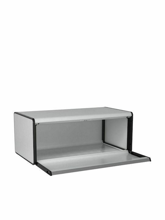 Brabantia Fall Front Bread Bin Ψωμιέρα με Καπάκι Μεταλλική 46.5x25x18.7cm - Image 2