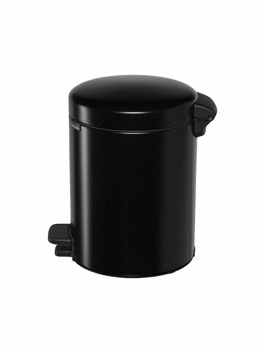 Brabantia New Icon Μεταλλικό Καλαθάκι Μπάνιου 5lt Black Matt