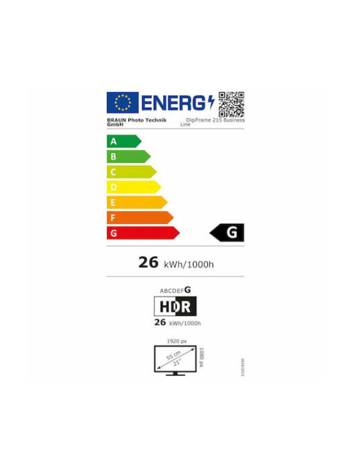 Braun Phototechnik DigiFrame 215 Business Line Ψηφιακή Κορνίζα LED 21.5" Ανάλυσης 1920x1080 Μαύρη - Image 3