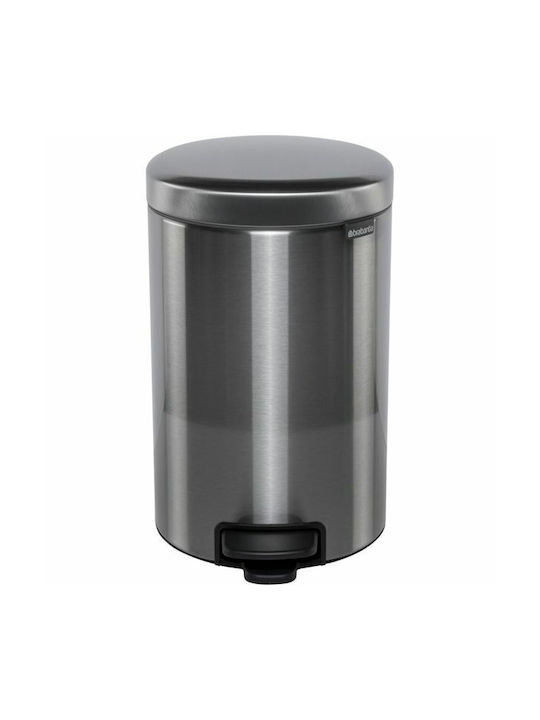 Brabantia NewIcon Κάδος Απορριμμάτων Μεταλλικός Steel Matt με Πεντάλ 12lt - Image 2
