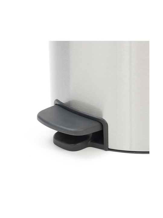 Brabantia NewIcon Κάδος Απορριμμάτων από Ανοξείδωτο Ατσάλι Matt Steel FPP με Πεντάλ 30lt - Image 5