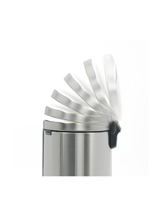 Brabantia NewIcon Κάδος Απορριμμάτων από Ανοξείδωτο Ατσάλι Matt Steel FPP με Πεντάλ 30lt - Image 6