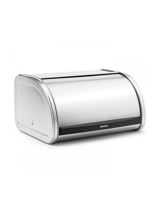 Brabantia Roll Top Bread Bin Ψωμιέρα με Καπάκι Inox σε Ασημί Χρώμα 31.5x26x17.3cm - Image 3